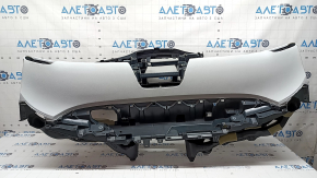 Bord față cu AIRBAG pentru Toyota Prius 50 17-22, negru cu gri pentru un afișaj mic, cu suport inferior, pentru curățare, lovituri
