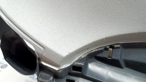 Bord față cu AIRBAG pentru Toyota Prius 50 17-22, negru cu gri pentru un afișaj mic, cu suport inferior, pentru curățare, lovituri