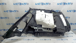 Обшивка арки левая Nissan Rogue 21-22 черная, под цельный пол US built, царапины, нет крепления