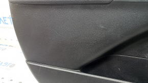 Panou ușă stânga față pentru Toyota Prius 50 16-22, negru cu inserție gri, cu cotieră din piele, zgârieturi, necesită curățare