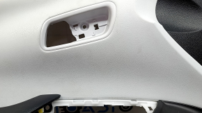 Panou ușă stânga față pentru Toyota Prius 50 16-22, negru cu inserție gri, cu cotieră din piele, zgârieturi, necesită curățare