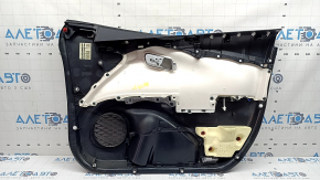 Panou ușă stânga față pentru Toyota Prius 50 16-22, negru cu inserție gri, cu cotieră din piele, zgârieturi, necesită curățare