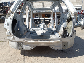 Задняя панель Volvo XC90 16-26 на кузове, белая, примята