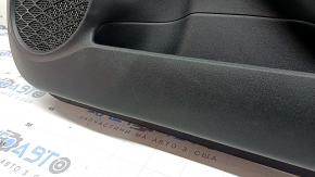Panou decorativ ușă, dreapta față, Toyota Prius 50 18-22, negru cu inserție gri, cu cotieră din piele, zgârieturi