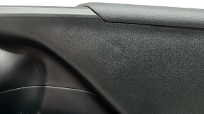 Panou decorativ ușă, dreapta față, Toyota Prius 50 18-22, negru cu inserție gri, cu cotieră din piele, zgârieturi