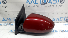 Зеркало боковое левое в сборе Hyundai Tucson 19-21 7 пинов, подогрев, BSM, красное, потерт