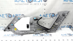 Накладка задней стойки правая Hyundai Tucson 16-21 серая, царапины, надломано крепление