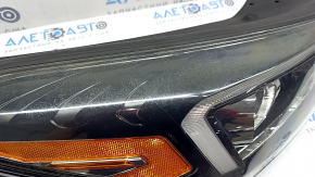 Фара передняя правая в сборе Hyundai Tucson 19-21 галоген с LED Accent, полез лак, царапины
