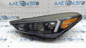 Фара передняя левая в сборе Hyundai Tucson 19-21 галоген с LED Accent, полез лак, царапины