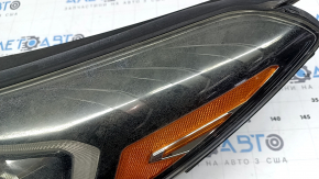 Фара передняя левая в сборе Hyundai Tucson 19-21 галоген с LED Accent, полез лак, царапины