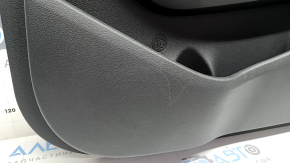 Обшивка двери карточка передняя правая Hyundai Tucson 19-21 черная, вставка черная, подлокотник кожа черная, с ручкой, царапины