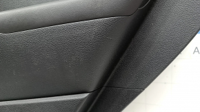 Panou decorativ ușă spate dreapta Hyundai Tucson 19-21 negru, inserție neagră, cotiera piele neagră, cu mâner, zgârieturi, element de fixare rupt