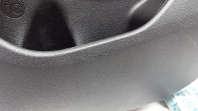 Panou decorativ ușă spate dreapta Hyundai Tucson 19-21 negru, inserție neagră, cotiera piele neagră, cu mâner, zgârieturi, element de fixare rupt
