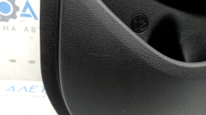 Panou decorativ ușă spate dreapta Hyundai Tucson 19-21 negru, inserție neagră, cotiera piele neagră, cu mâner, zgârieturi, element de fixare rupt