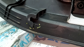 Panou decorativ ușă spate dreapta Hyundai Tucson 19-21 negru, inserție neagră, cotiera piele neagră, cu mâner, zgârieturi, element de fixare rupt