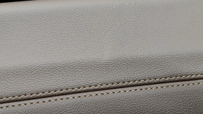 Ornamente arc superior spate stânga BMW X7 G07 19-22, piele Vernasca, Schwarz, inserție lemn Fineline/metal cu mulaj, cotieră din piele neagră, îndoită, zgârieturi, lovituri, element de fixare rupt