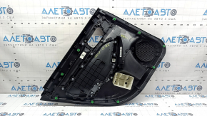 Обшивка двери карточка задняя правая Honda Civic XI FE/FL 22-26 черная, подлокотник ткань черная, LX, царапины