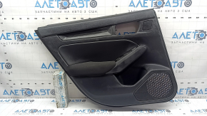 Обшивка двери карточка задняя левая Honda Civic XI FE/FL 22-26 черная, подлокотник ткань черная, LX, царапина