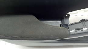Panou decorativ ușă față stânga Honda Civic XI FE/FL 22-26 negru, cotiera din material textil negru, cotiera pentru curățare chimică