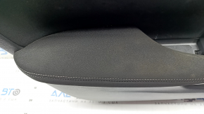Panou decorativ ușă față stânga Honda Civic XI FE/FL 22-26 negru, cotiera din material textil negru, cotiera pentru curățare chimică