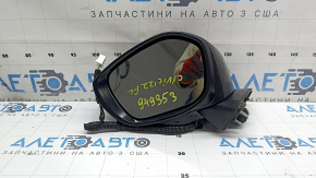 Зеркало боковое левое в сборе Honda Civic XI FE/FL 22-26 3 пина, подогрев, черное, потерто