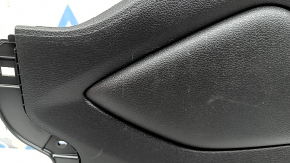 Накладка центральной консоли боковая левая Hyundai Tucson 19-21 задняя, черная, сломаны крепления, царапины