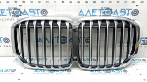 Grilă radiator BMW X7 G07 19-22 fără vedere nocturnă, sub cameră, tip poke