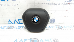 Подушка безопасности airbag в руль водительская BMW X7 G07 19-26 черная, царапина, ржавый пиропатрон