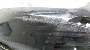 Бампер задний голый Honda Civic XI FE/FL 22-23 без парктроников 4d, черный,нет фрагмента, царапины, в клею, прижат