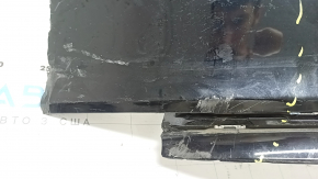 Бампер задний голый Honda Civic XI FE/FL 22-23 без парктроников 4d, черный,нет фрагмента, царапины, в клею, прижат