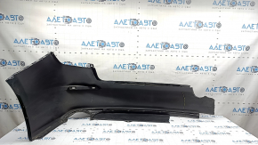 Бампер задний голый Honda Civic XI FE/FL 22-23 без парктроников 4d, черный,нет фрагмента, царапины, в клею, прижат