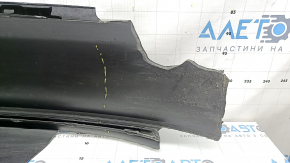 Бампер задний голый Honda Civic XI FE/FL 22-23 без парктроников 4d, черный,нет фрагмента, царапины, в клею, прижат