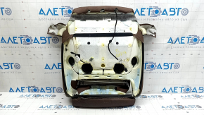 Обшивка подушки водительского сидения BMW X7 G07 19-22 кожа коричневая, Coffe, Komfort, подогрев, с вентиляторами обдува, оплавлена кожа, царапина, разошлась строчка
