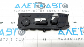 Управление водительским сиденьем BMW X7 G07 19-26 с поясничной и боковой подпоркой, Komfort, черный глянец с хром, царапины