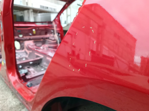 Четверть крыло задняя левая Toyota Prius 50 19-22 под BSM на кузове, красная, тычки, вмятина