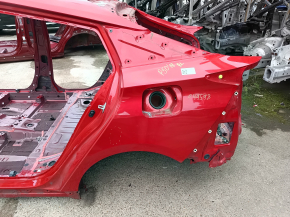 Четверть крыло задняя левая Toyota Prius 50 19-22 под BSM на кузове, красная, тычки, вмятина