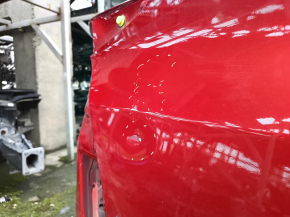 Четверть крыло задняя правая Toyota Prius 50 19-22 под BSM, на кузове, красная, тычки, вмятины