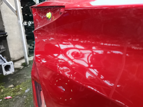 Четверть крыло задняя правая Toyota Prius 50 19-22 под BSM, на кузове, красная, тычки, вмятины
