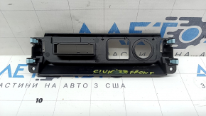 Накладка центральной консоли Honda Civic XI FE/FL 22-24 черная, под прикуриватель, 1 USB
