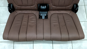 Задний ряд сидений 3 ряд BMW X7 G07 19-22 электрический, подогрев, кожа, коричневое Coffee, Komfort, трещины, оплавлена кожа, царапины