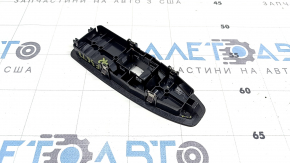 Ornament control ridicare geam dreapta față pentru BMW Seria 4 F36 15-18 Gran Coupe, negru cu crom, suport rupt