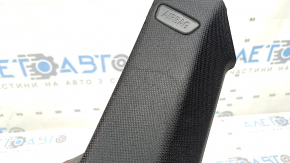 Ornament stâlp spate dreapta sus în fața geamului, BMW Seria 4 F36 15-20 Gran Coupe, antrazit negru, cu dopuri, zgârieturi