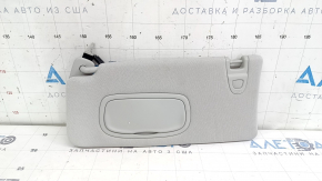Козырек левый Jeep Compass 17-21 серый, без крючка, с подсветкой