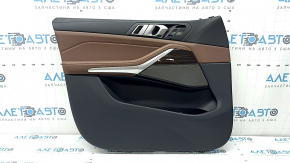 Cartela ornamente portiere fata stanga BMW X7 G07 19-22 piele Vernasca, Schwarz