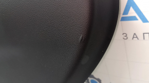 Обшивка двери карточка задняя левая BMW X7 G07 19-22 под шторку, кожа черная Schwarz, вставка под дерево, с ручкой, с сеткой динамика Harman Kardon, подлокотник и вставка кожа коричневая Coffee, царапины, под чистку