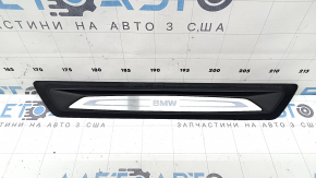 Накладка порога передняя левая наружная BMW 4 F36 18-20 черная с хромом, Gran Coupe, царапины