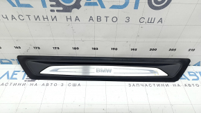 Накладка порога передняя правая наружная BMW 4 F36 18-20 черная с хромом, Gran Coupe, царапины, тычка