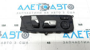 Управление пассажирским сиденьем BMW X7 G07 19-26 с поясничной и боковой подпоркой, Komfort, черный глянец с хром