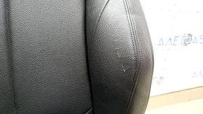 Водительское сидение BMW 4 F36 15-20 Gran Coupe с airbag, электрическое, подогрев, память, кожа черная SCHWARZ, Sport, с подголовником, потерта кожа