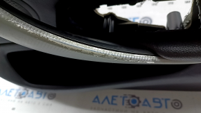 Panou ușă față dreapta pentru BMW Seria 4 F36 15-20 Gran Coupe, piele neagră, cotieră din piele neagră, bandă cromată, inserție din fibră de carbon deschisă, cu mâner și iluminare din spate, strat protector decojit, lovituri
